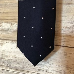 The Tie Bar Navy Blue and dots Tie